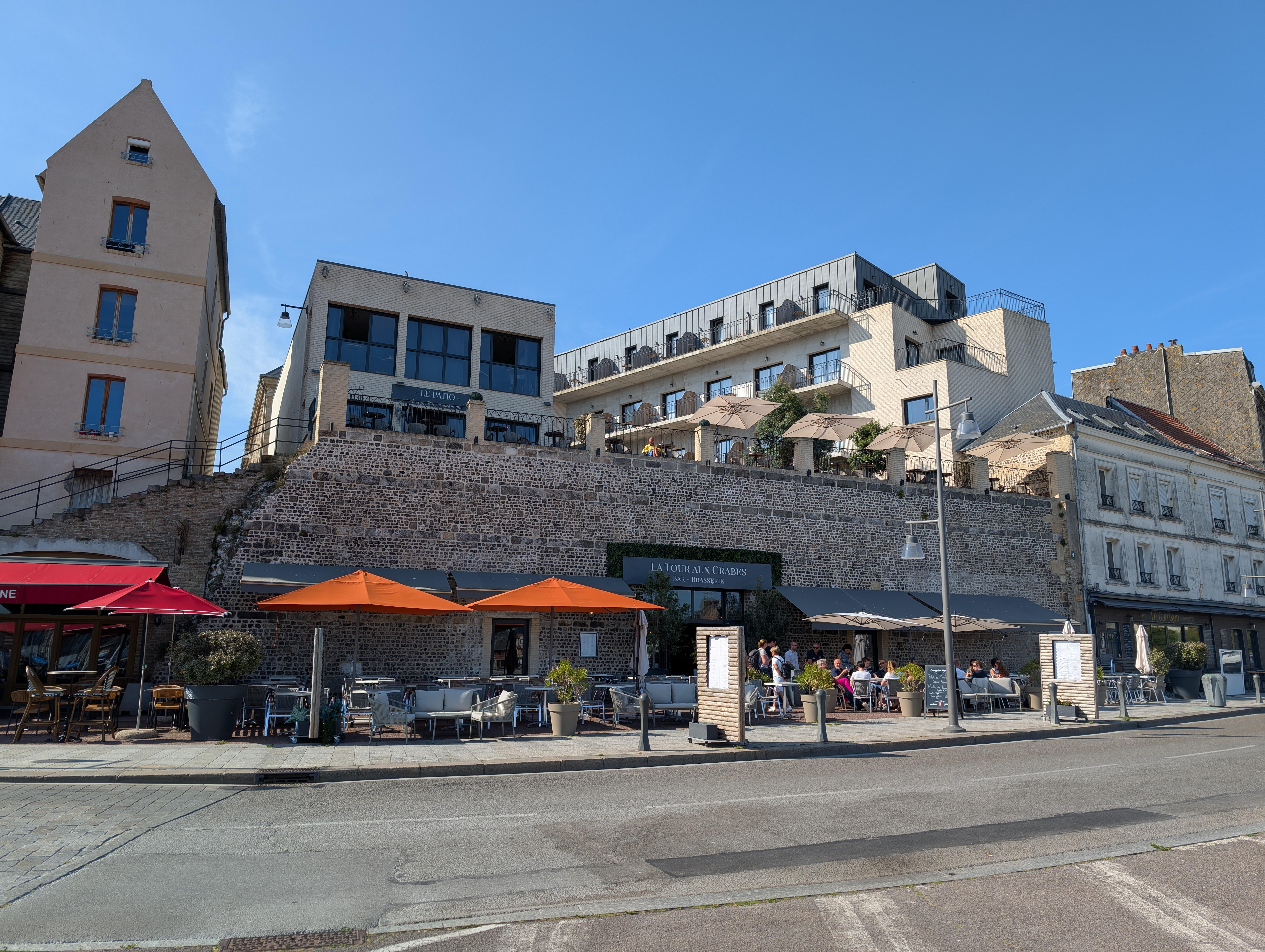 The hotel from the harbour