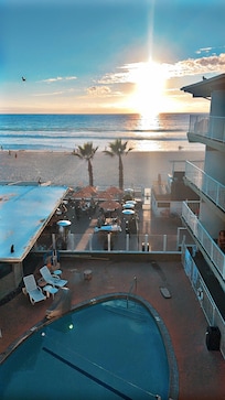 View of sunset from balcony 🤩