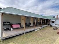Lovely to sit here and watch the sunset and native animals frolicking around the magnificent trees