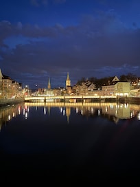 Zurich in the evening