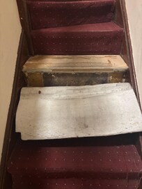 Tripped on this and almost fell a flight of stairs.