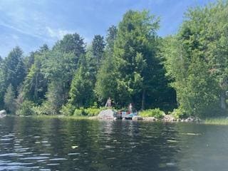 Boys fishing -- picture taken from my floatie