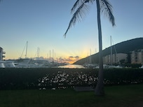 Beautiful sunrise from the patio.