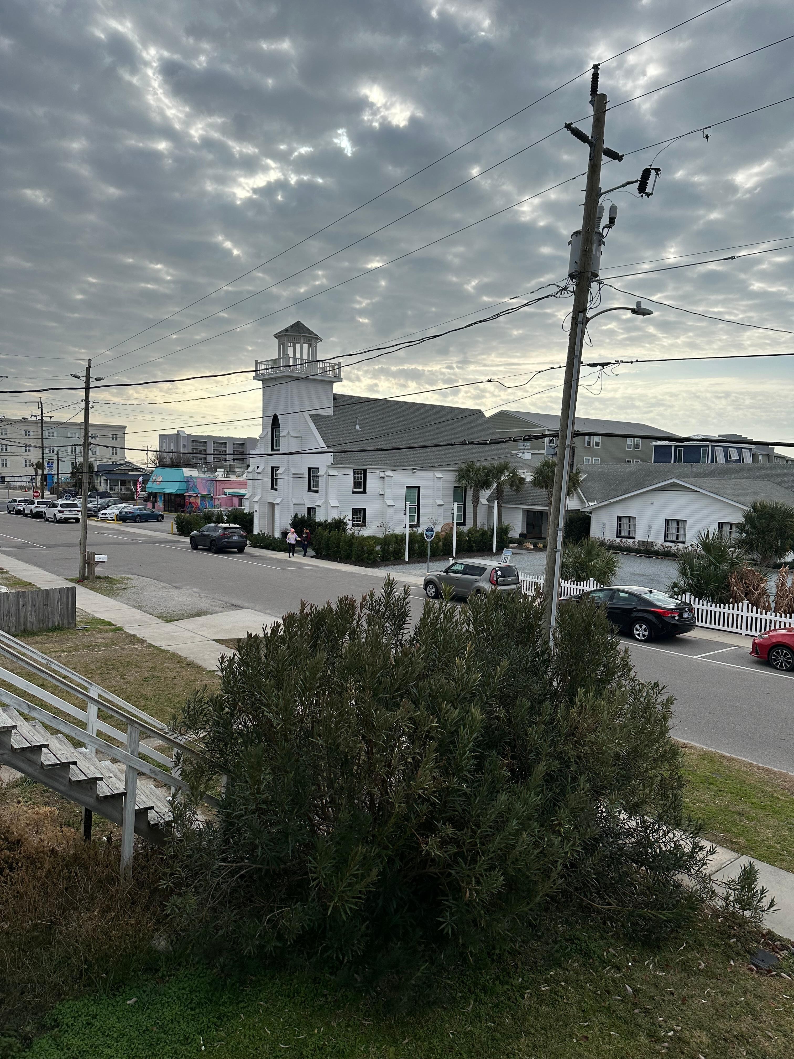 This is right off the balcony of the house. 