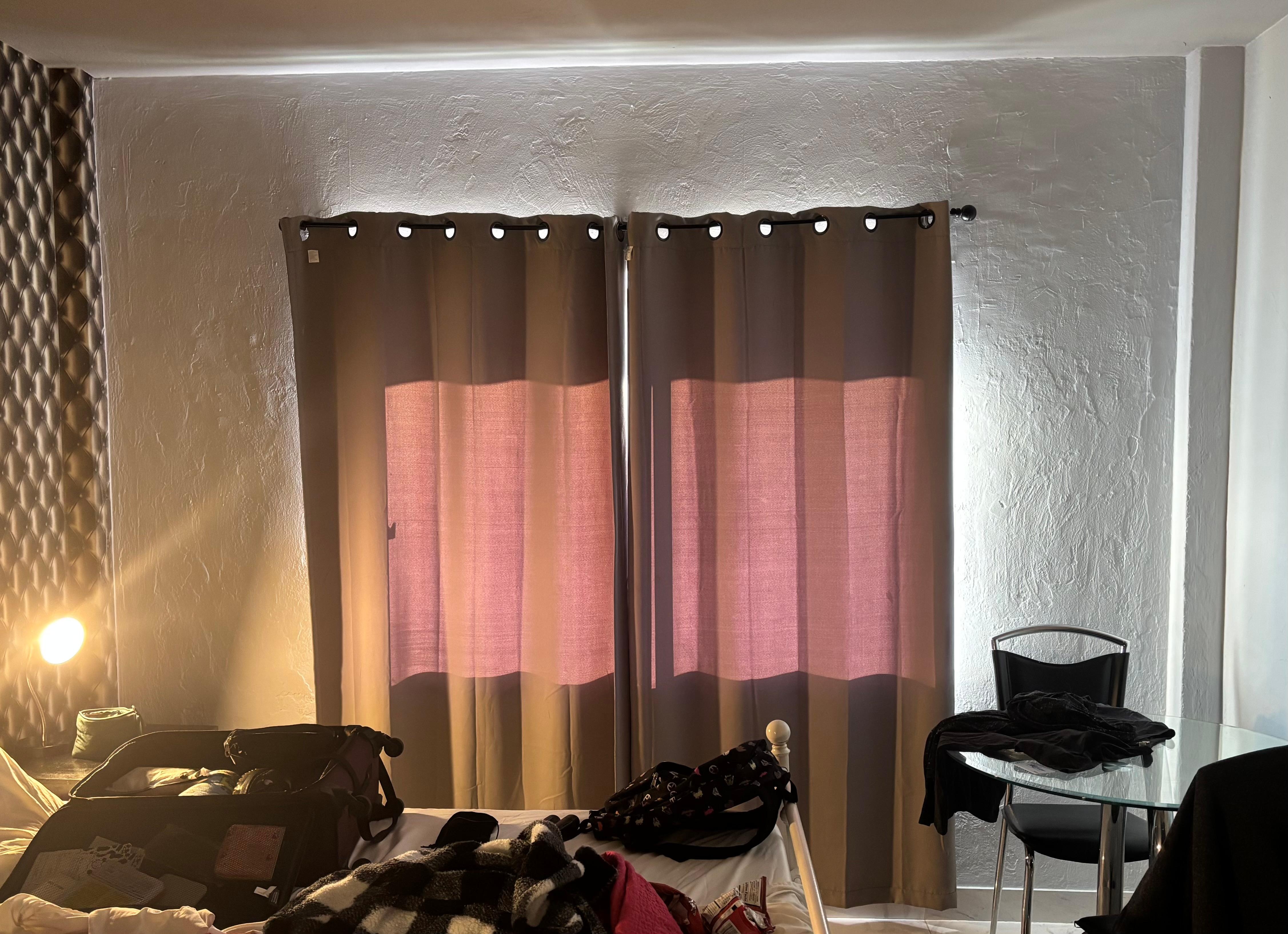No blackout curtains 