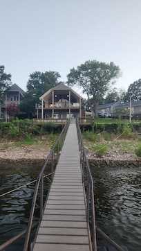 Views from dock to back of house.