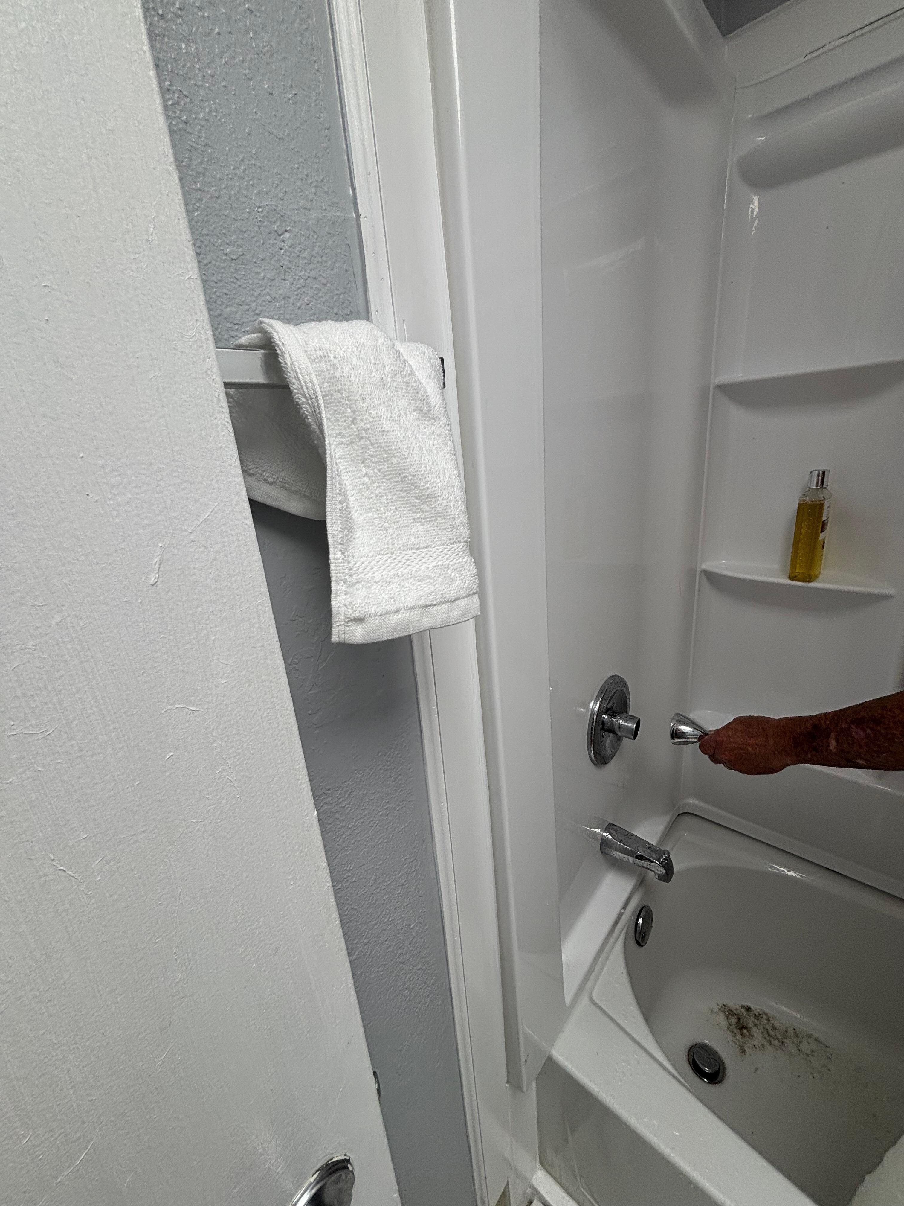 You can take the shower handle with you. 