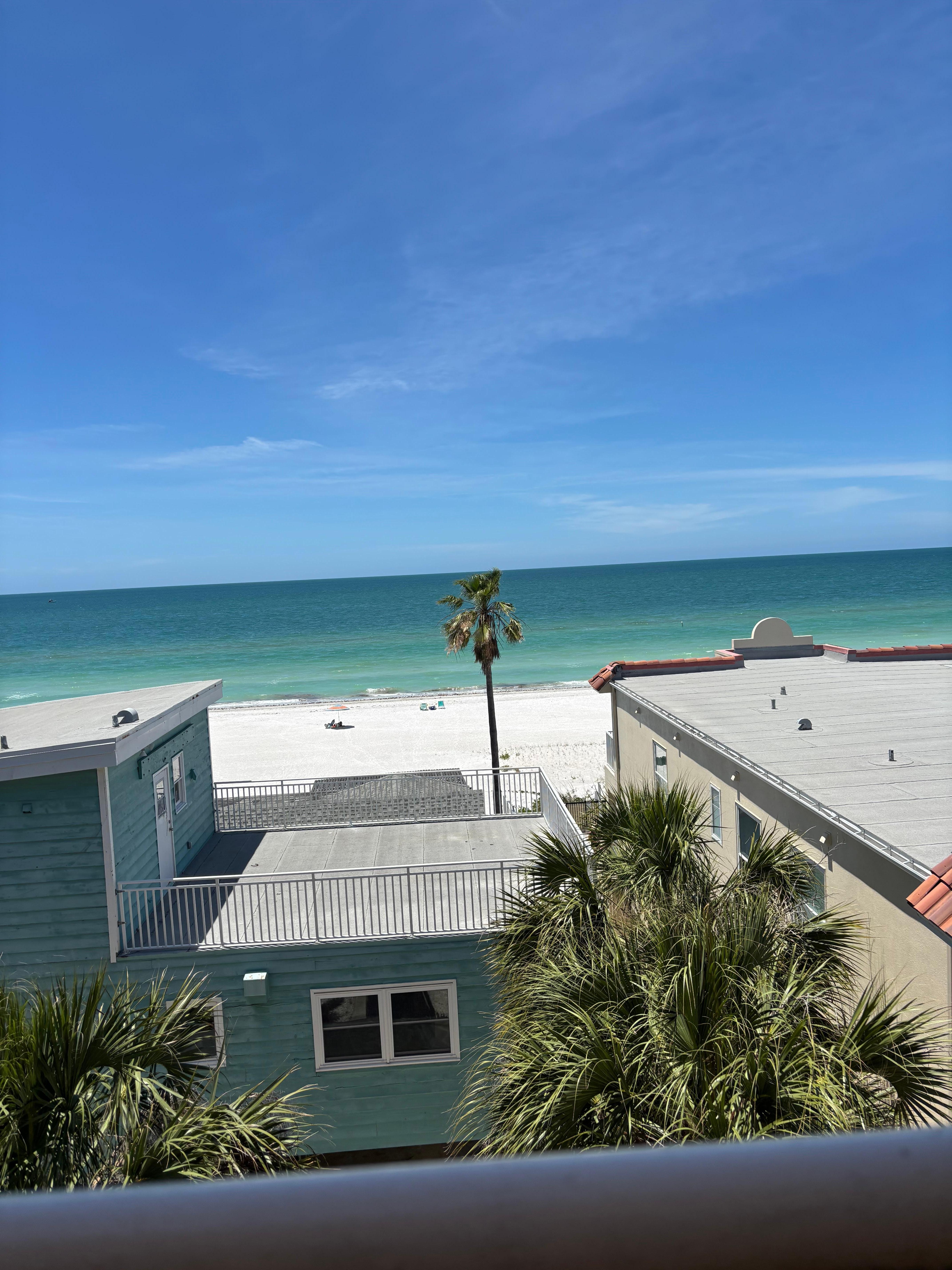 What a great way to start your morning with coffee on the balcony.