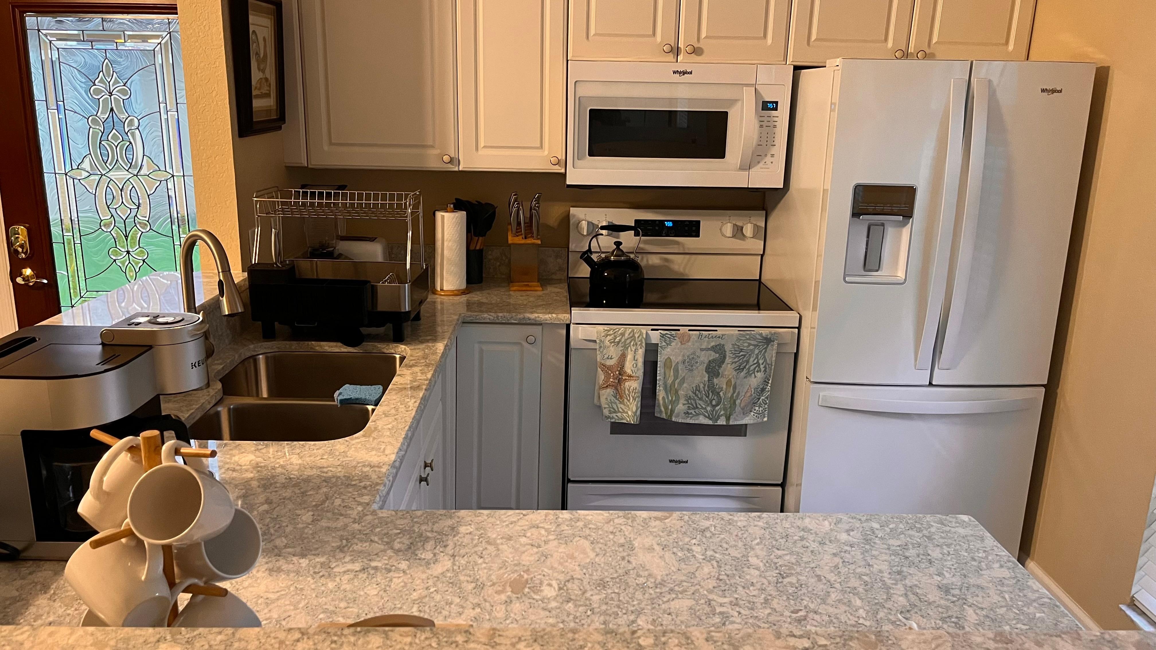 Kuerig for either pods or carafe 