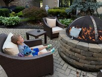 By the fire