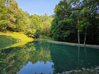 The lake next to the pond