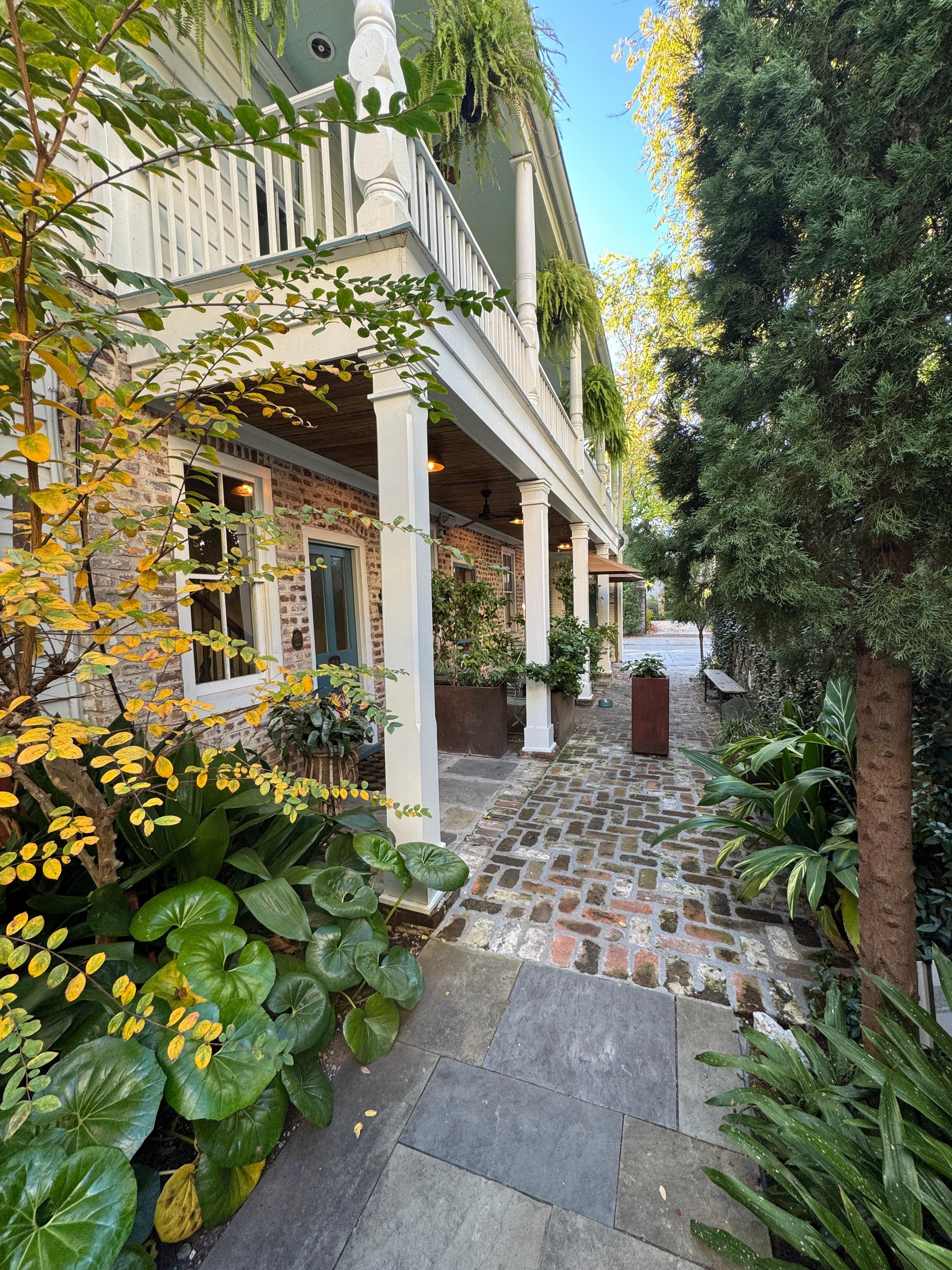 Entrance to upstairs apartment