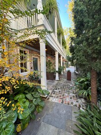 Entrance to upstairs apartment