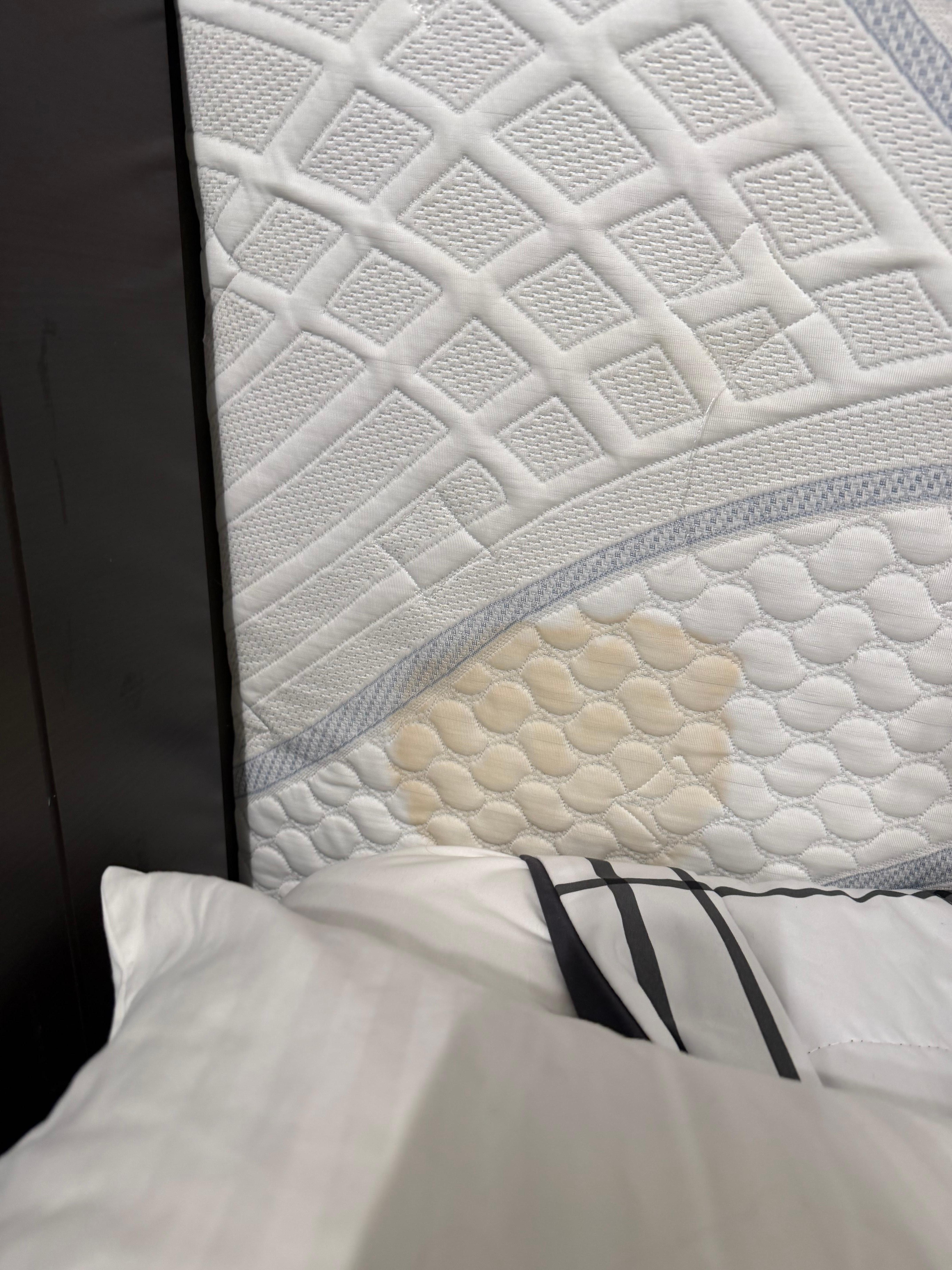 Large stain on mystery mattress