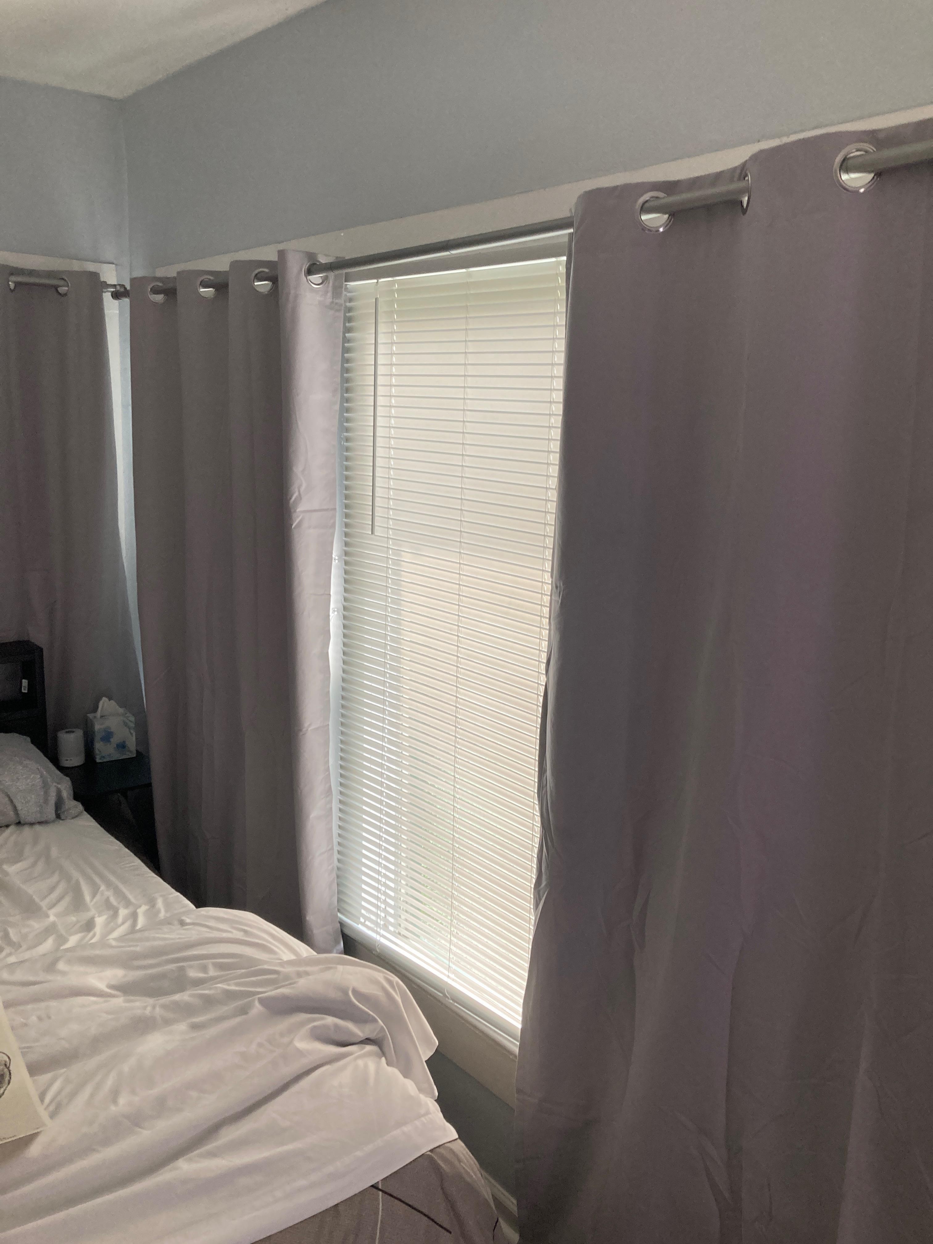 Curtains don’t cover windows!