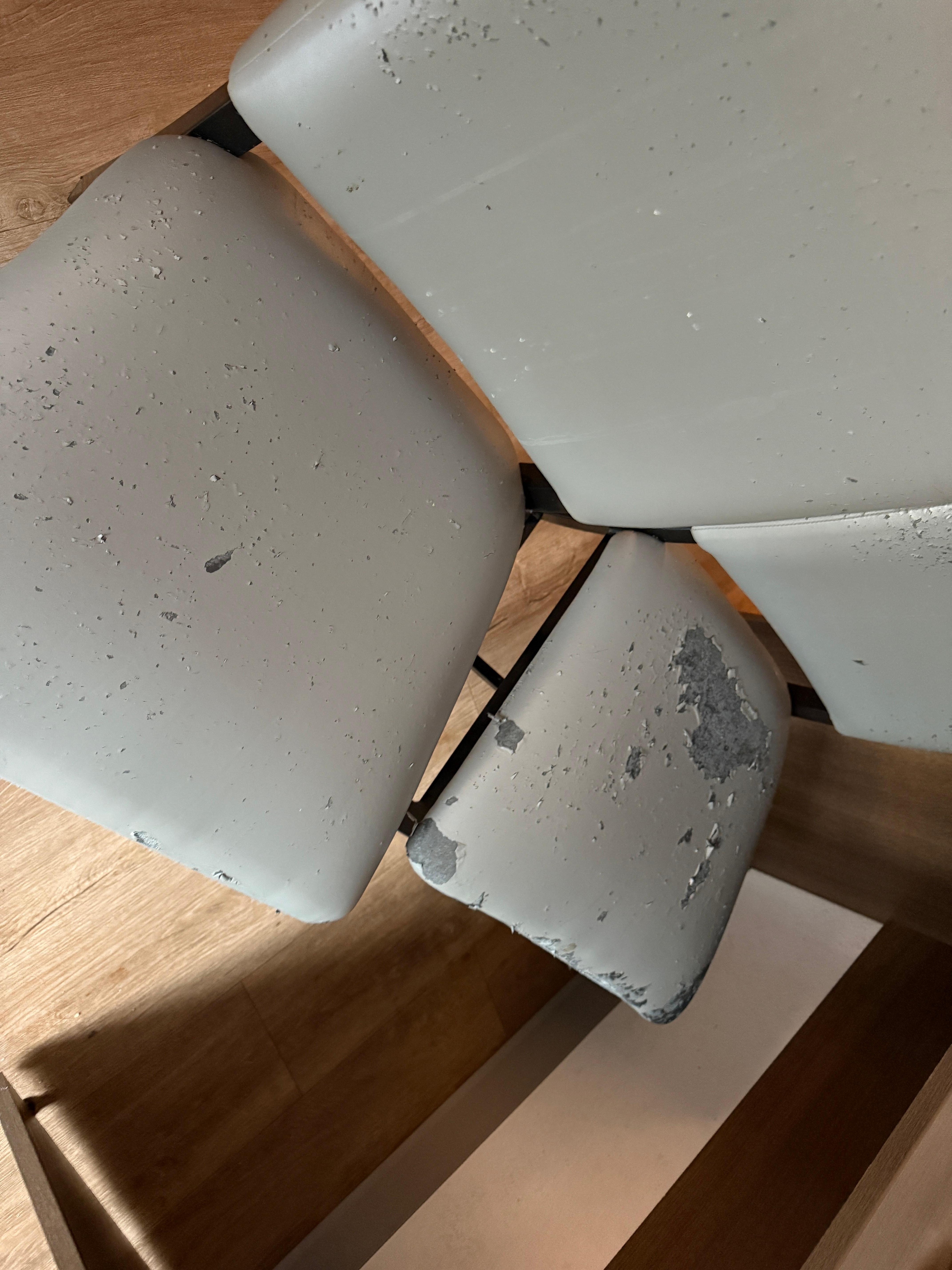 These chairs in my room were literally disgusting and falling apart. 