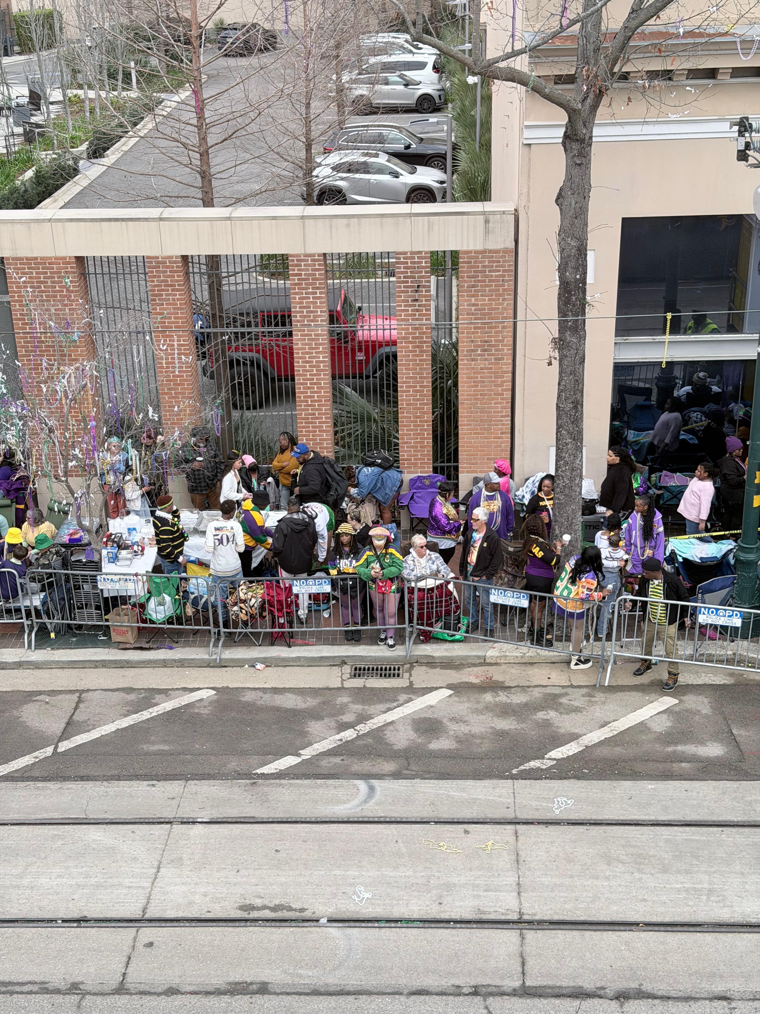 View from room for Mardi Gras!