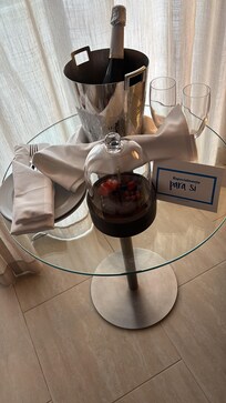 Birthday surprise from hospitality