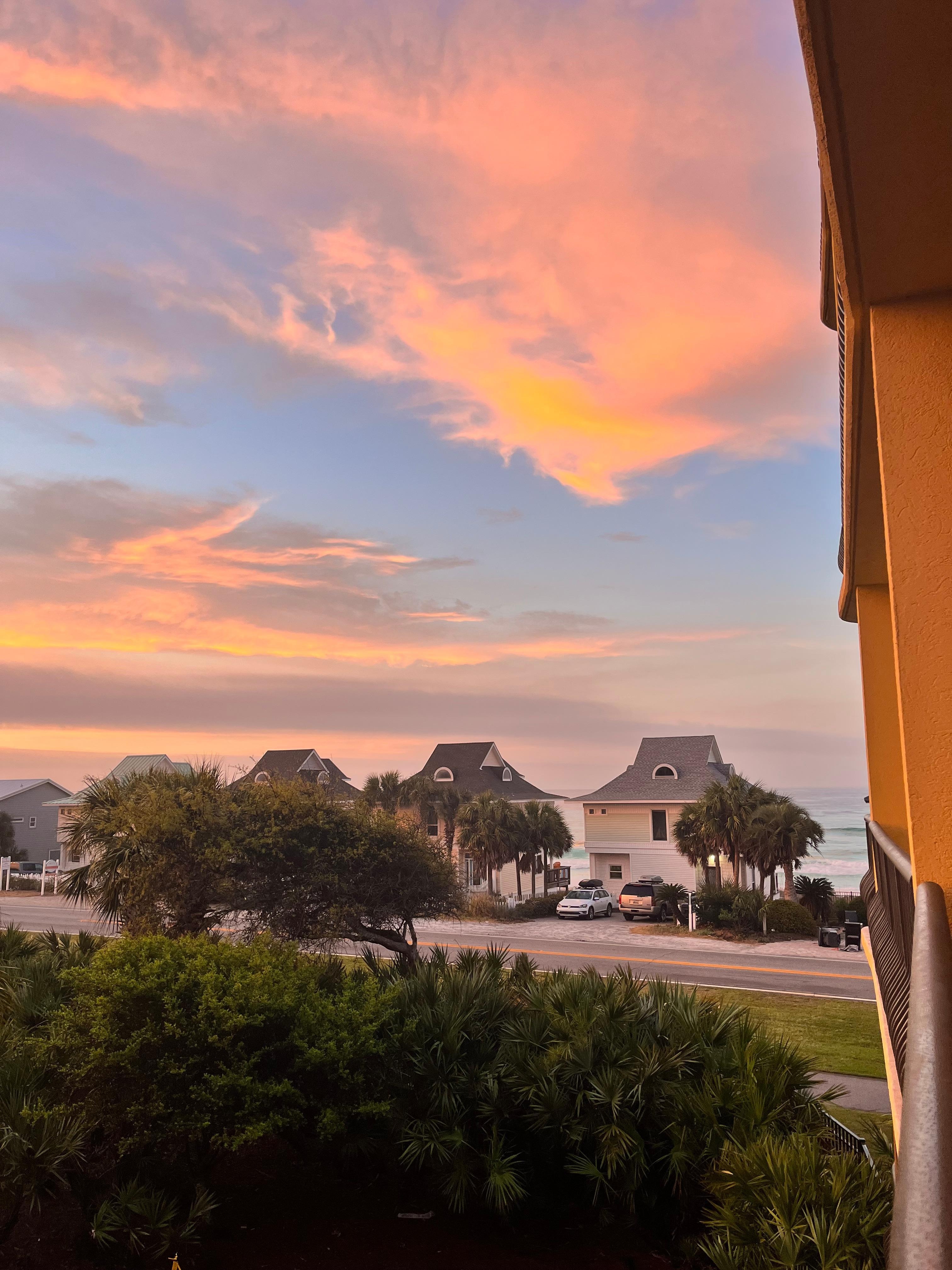 View from the balcony. 