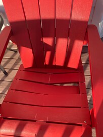 The other chair on the deck.