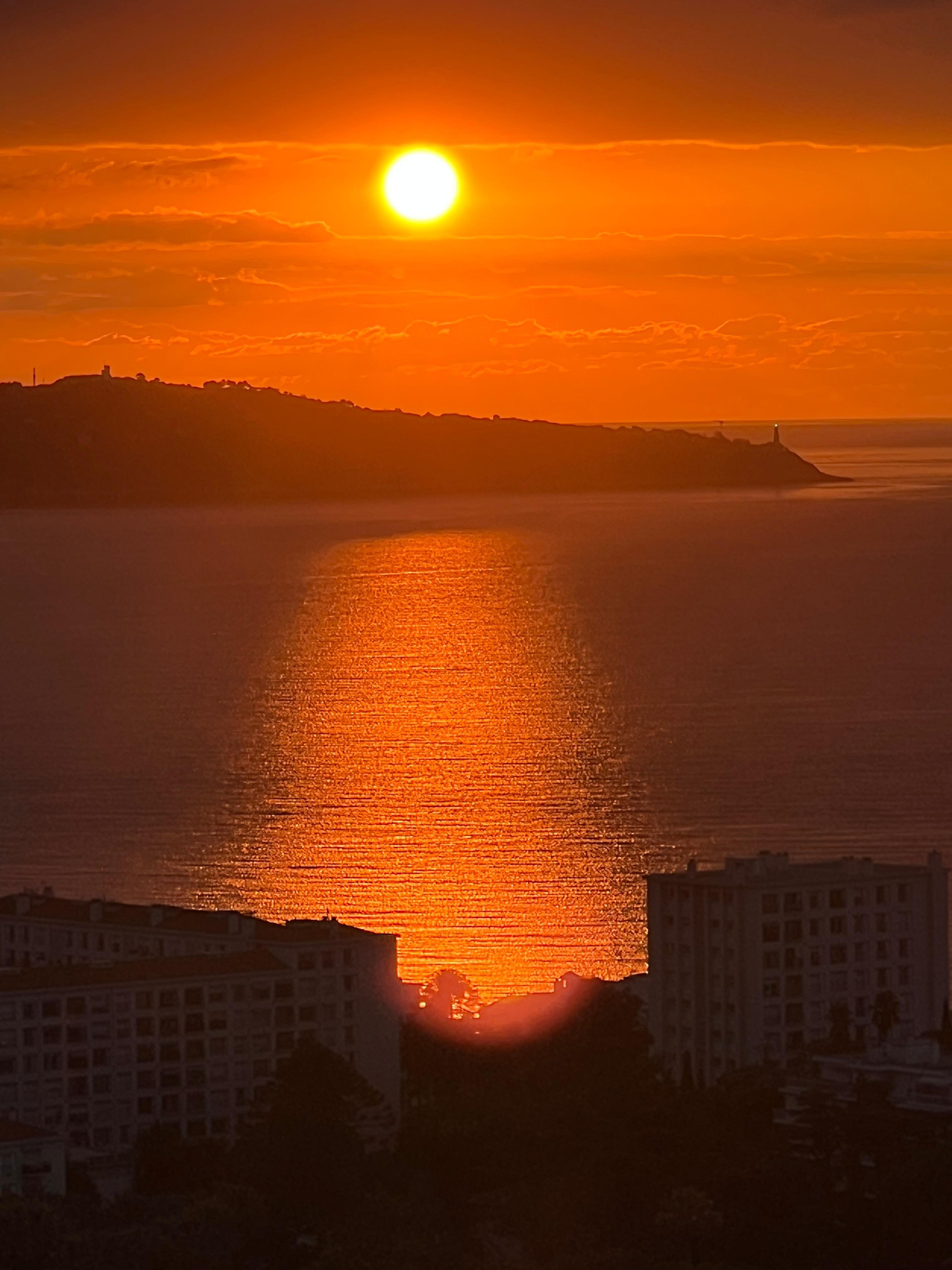 Soluppgång från terassen