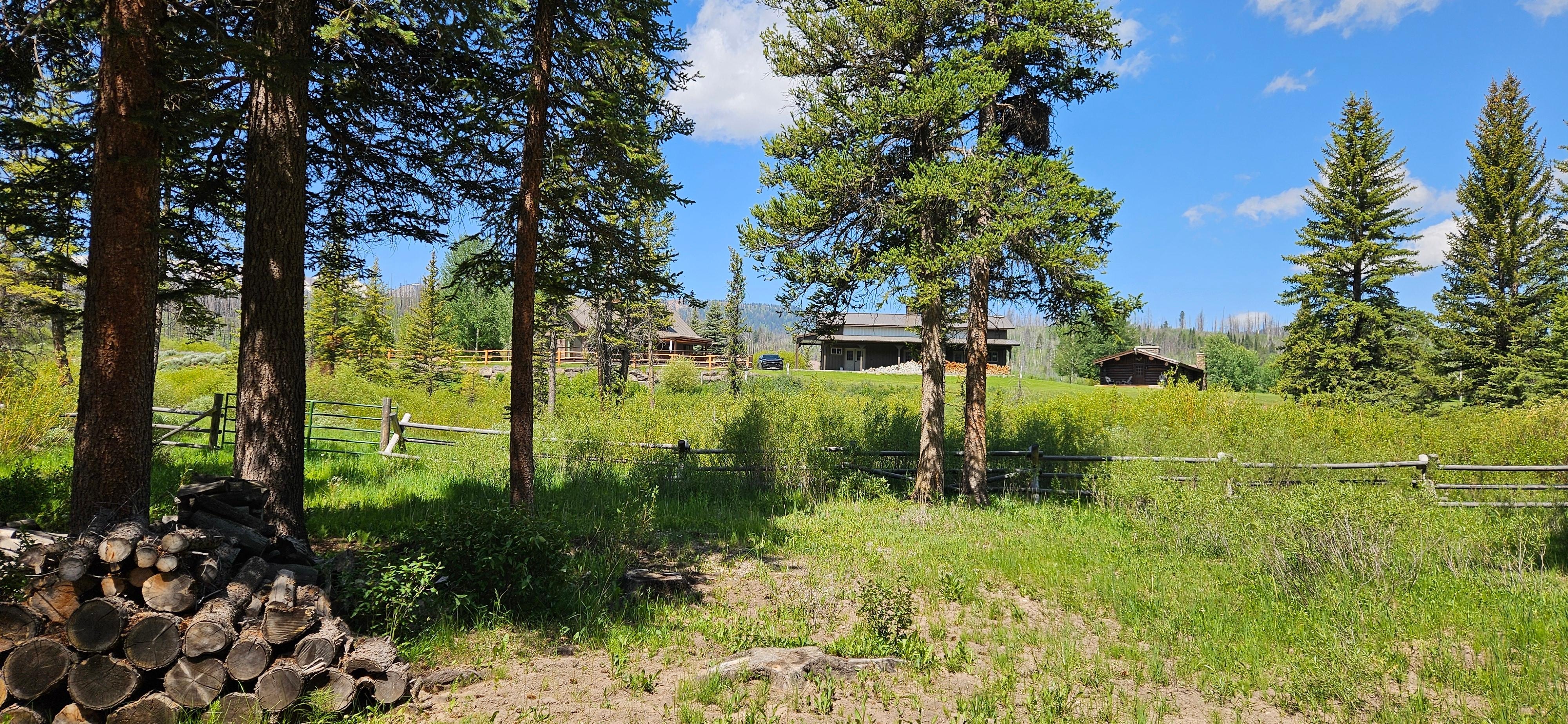 River looking up to house