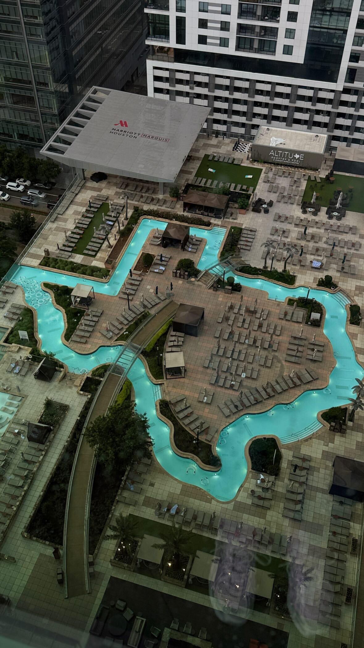 Pool view from floor 27