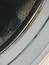 The machine already had dirty water in there when my child put her pants in