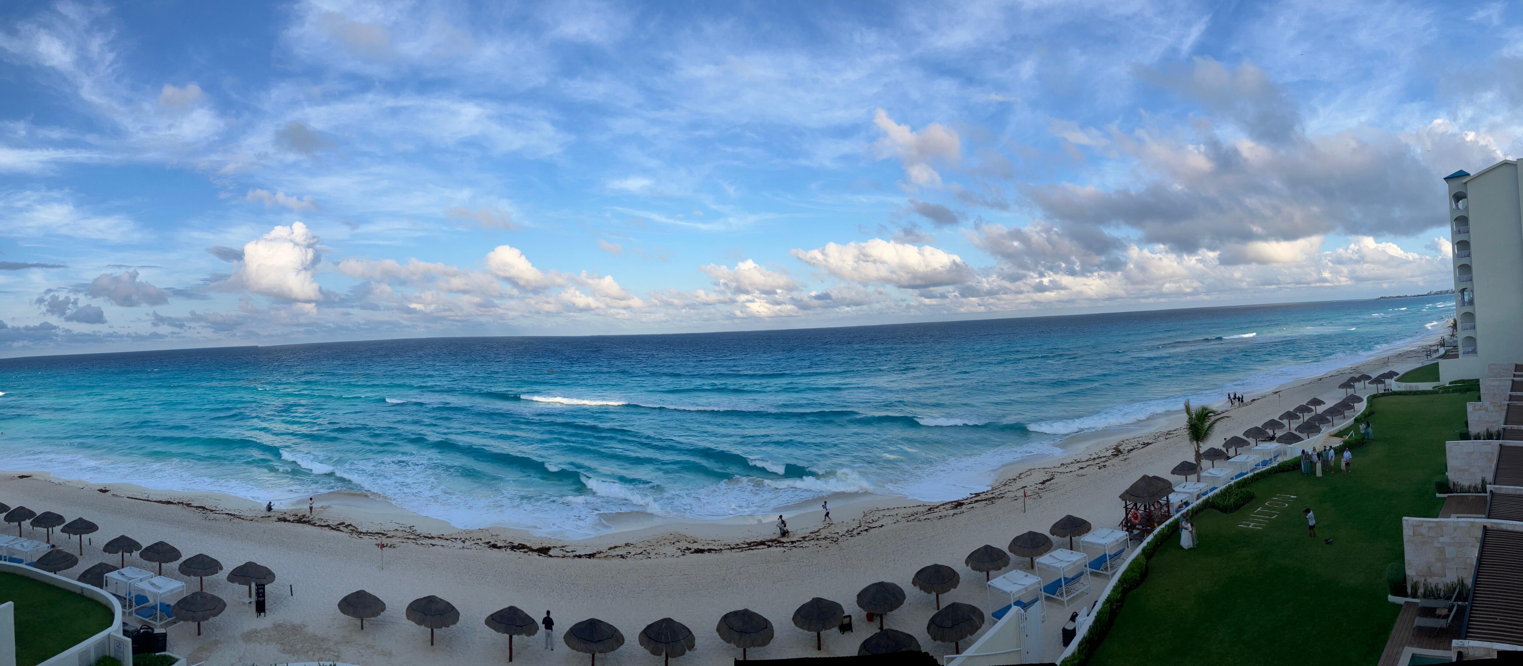 Beach view from the pool