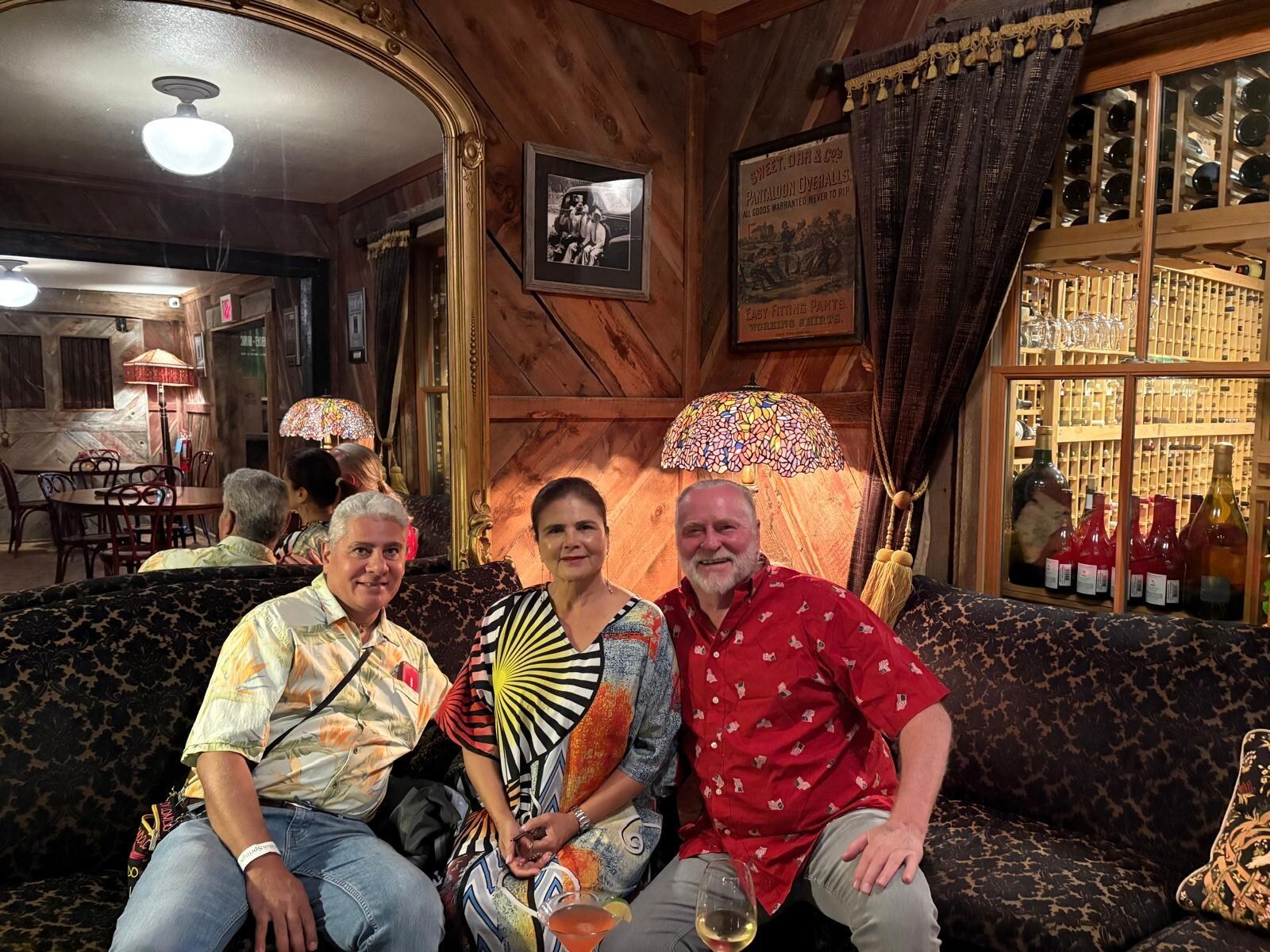 We entertained a grind from Colombia. This picture was actually taken at Chico hot springs. 