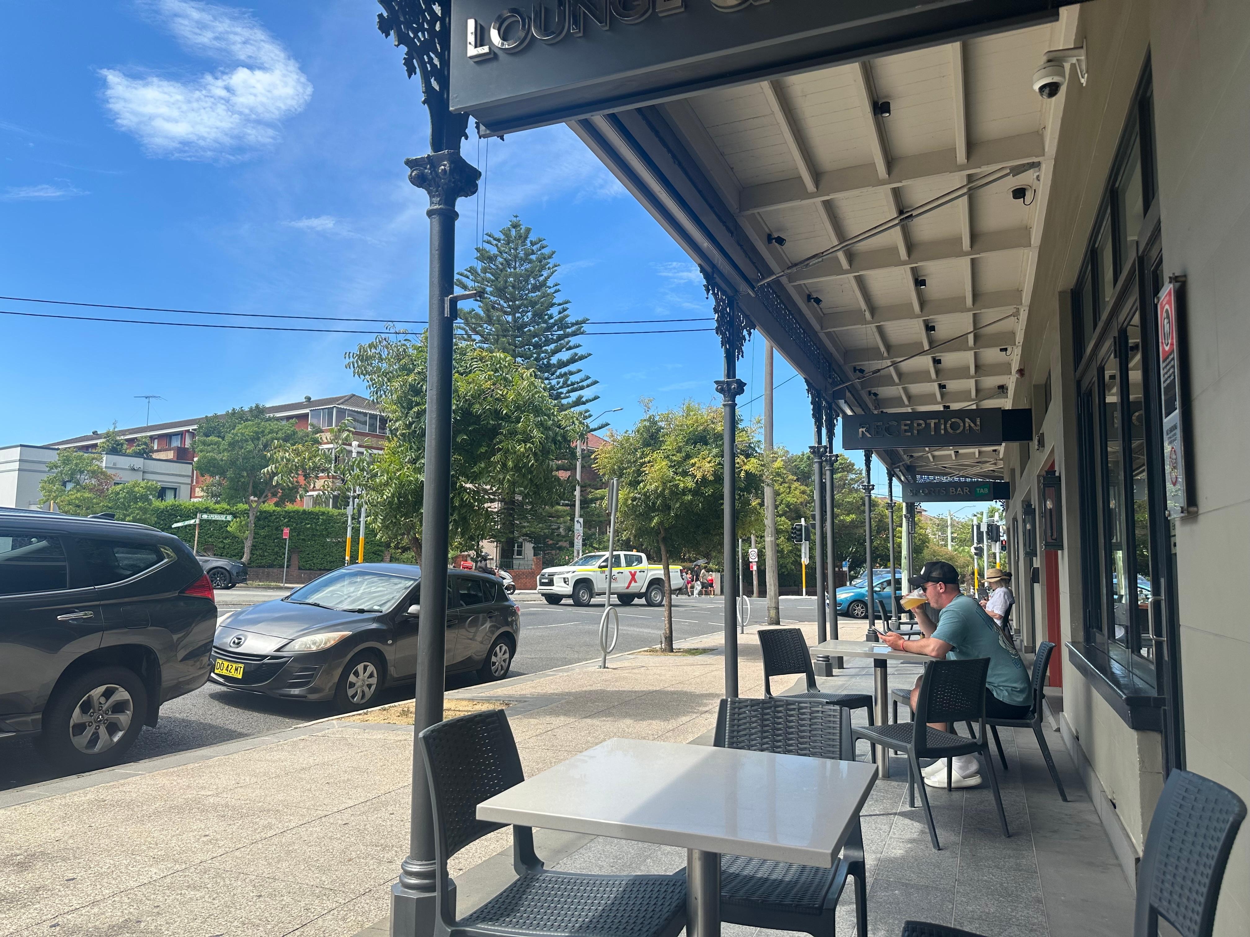Lazy drink on the veranda
