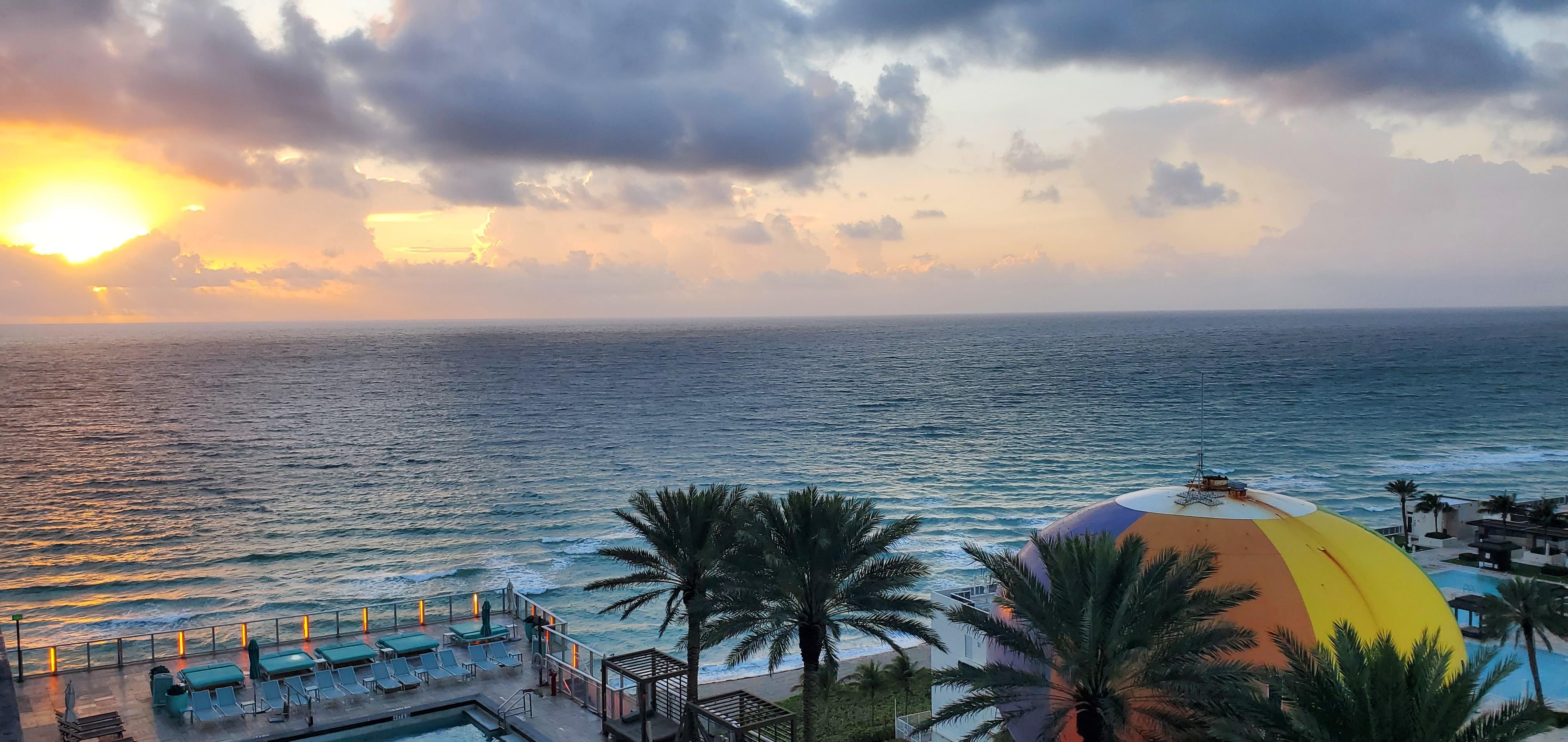 Sunrise from unit balcony