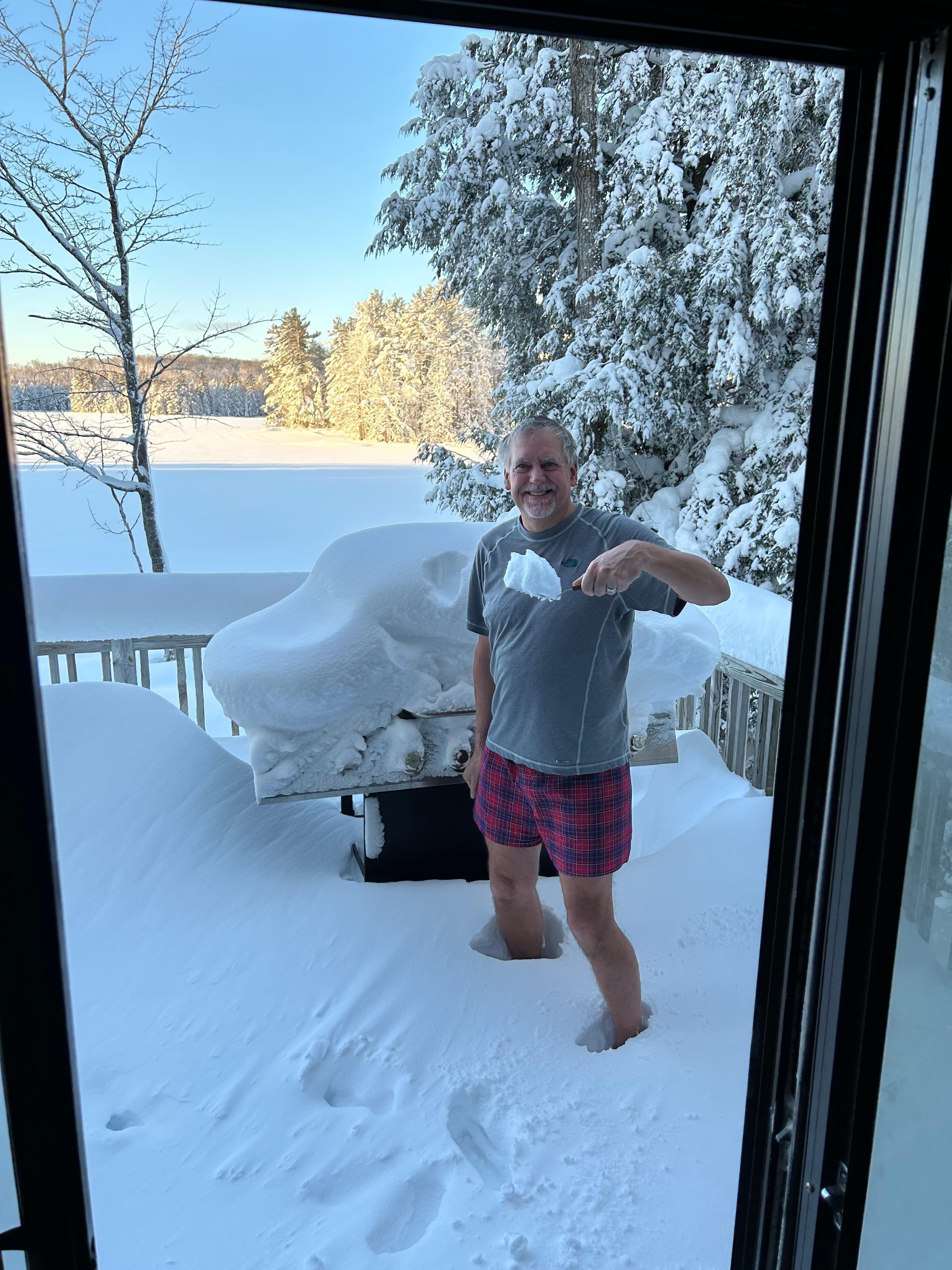 Plenty of snow for snowmobilers! 