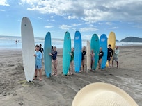Surfing lessons on Jaco beach
