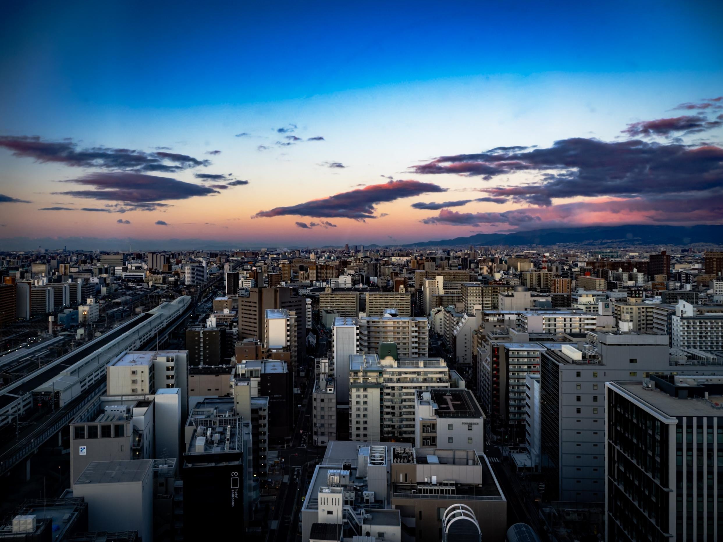 Sunrise view from our room.