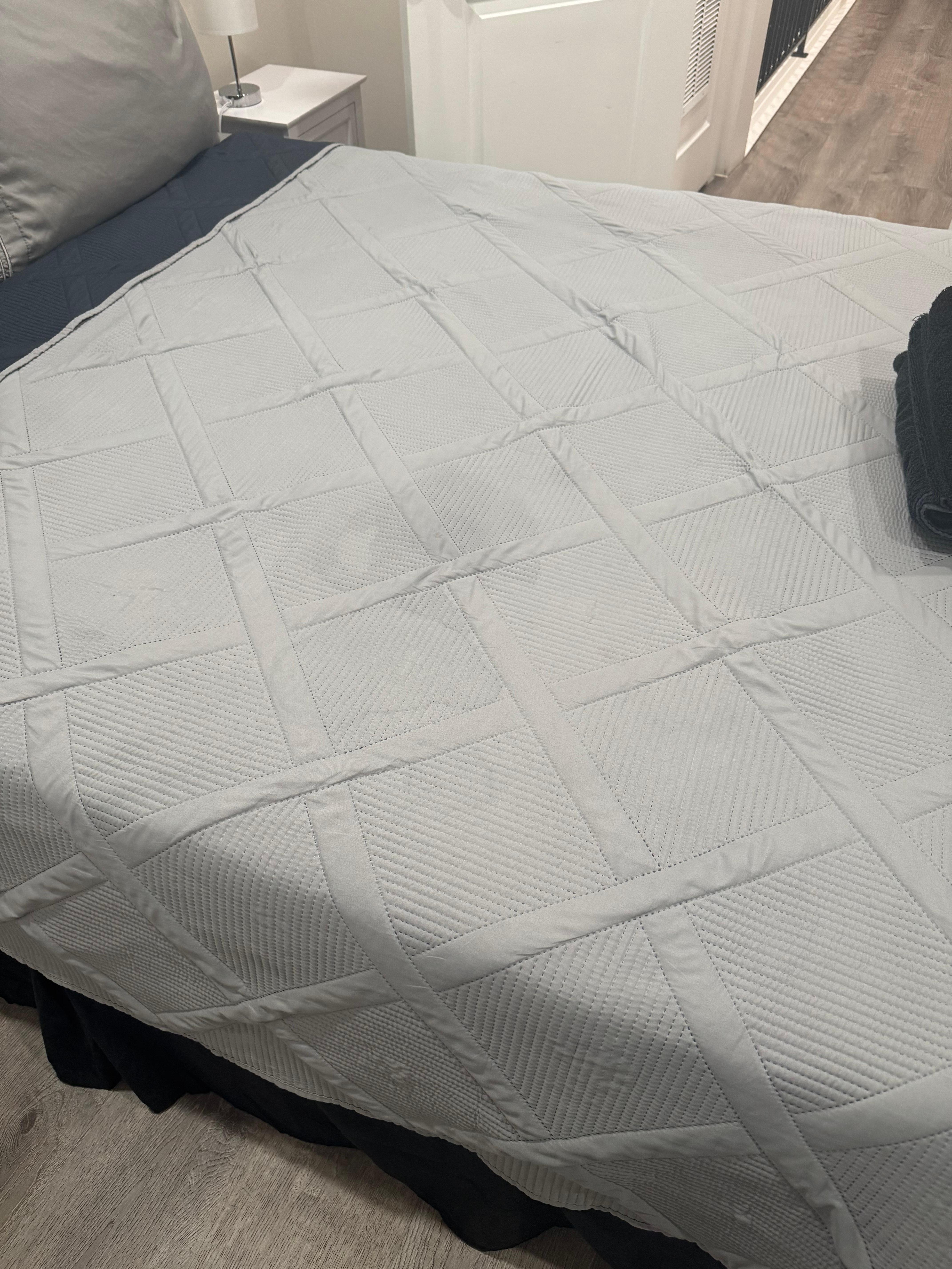 Example of stain on bedding 