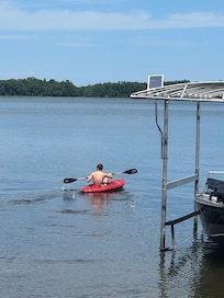 Enjoying the kayak ride!