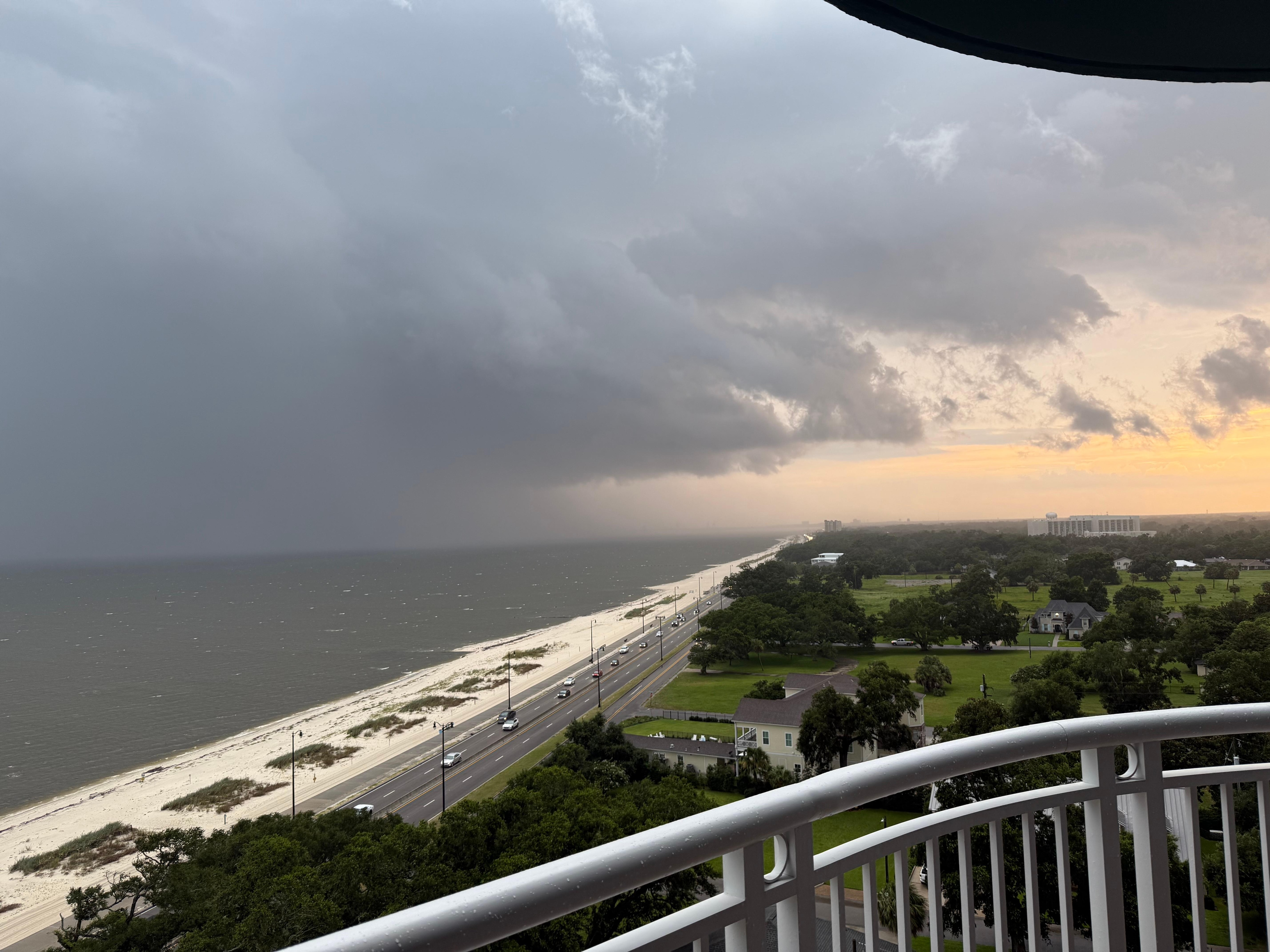 Taken from balcony as a storm moved in
