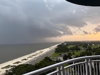 Taken from balcony as a storm moved in