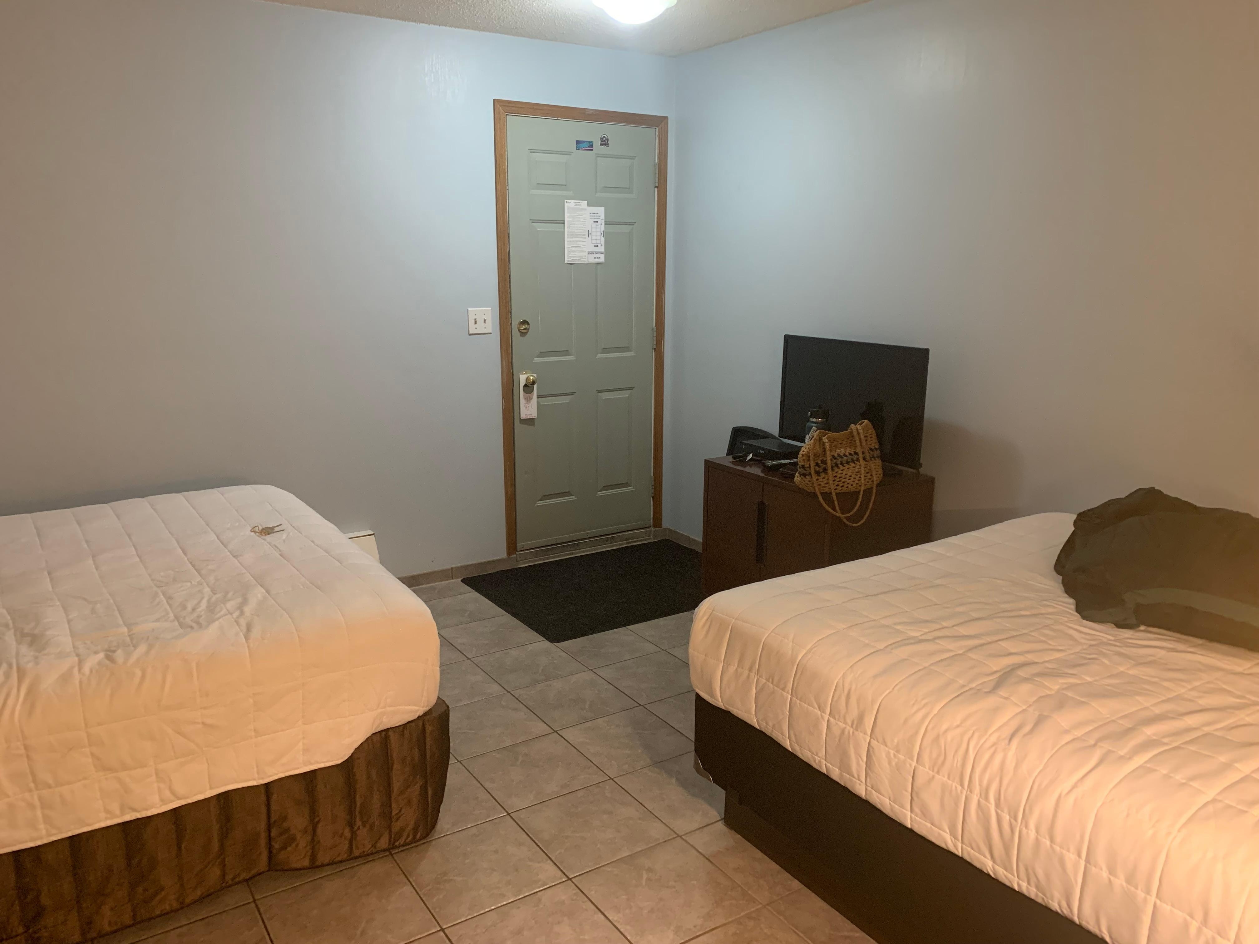 Bed and TV stand