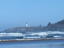 View of lighthouse from living room window