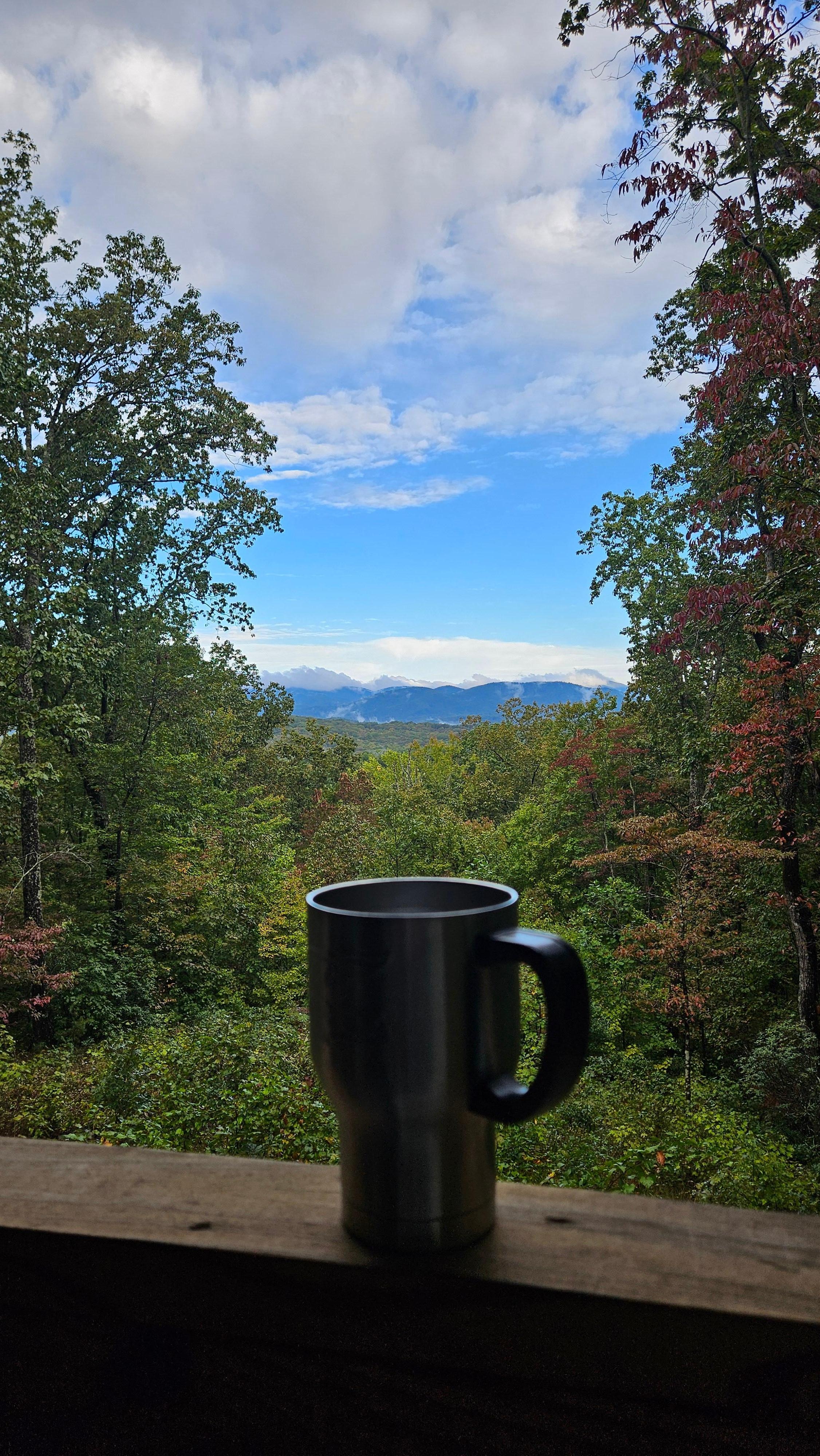 Afternoon coffee,  after a visit to the Jumping Goat Coffee Shop