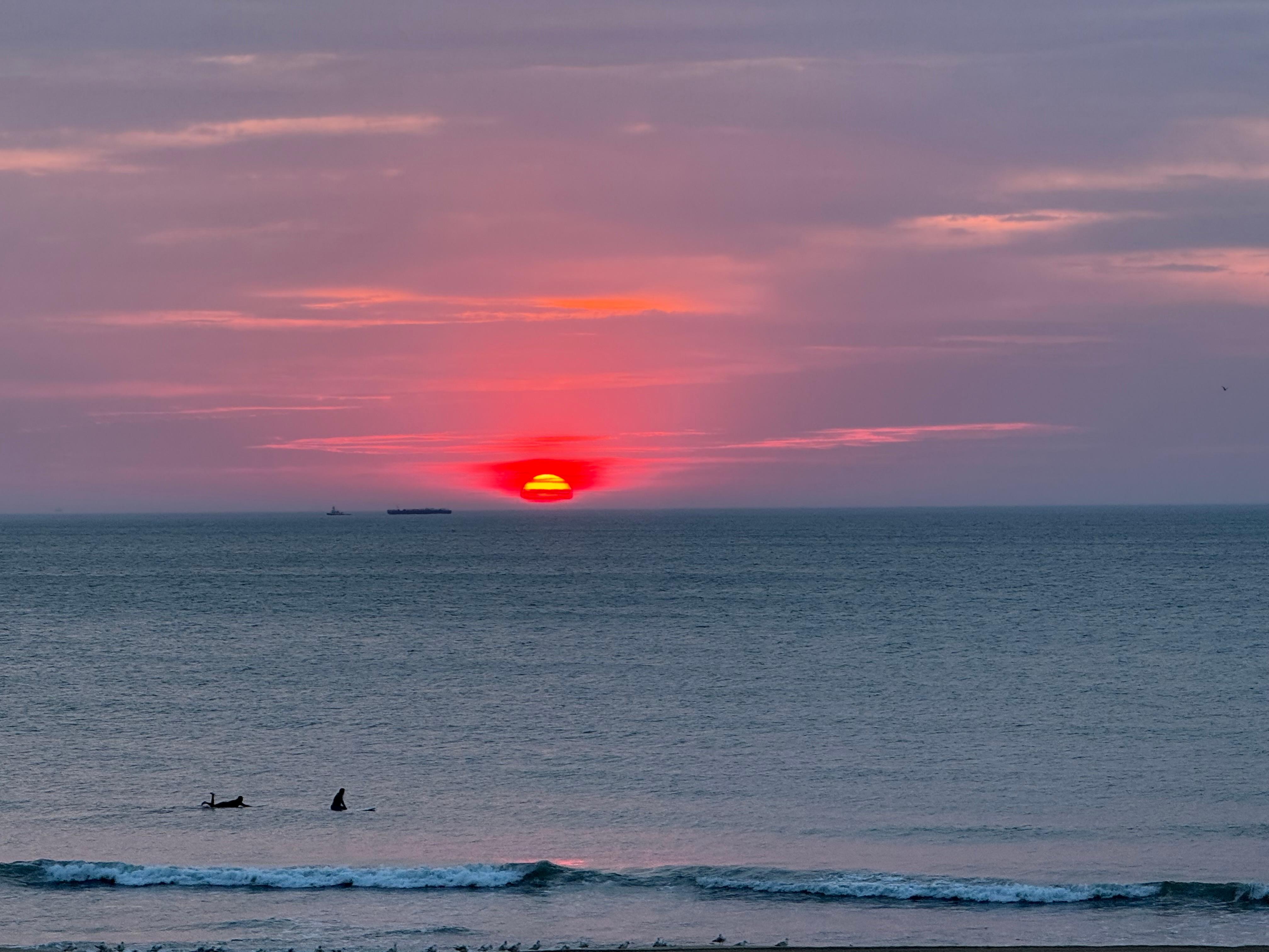 Sunrise view from third floor room