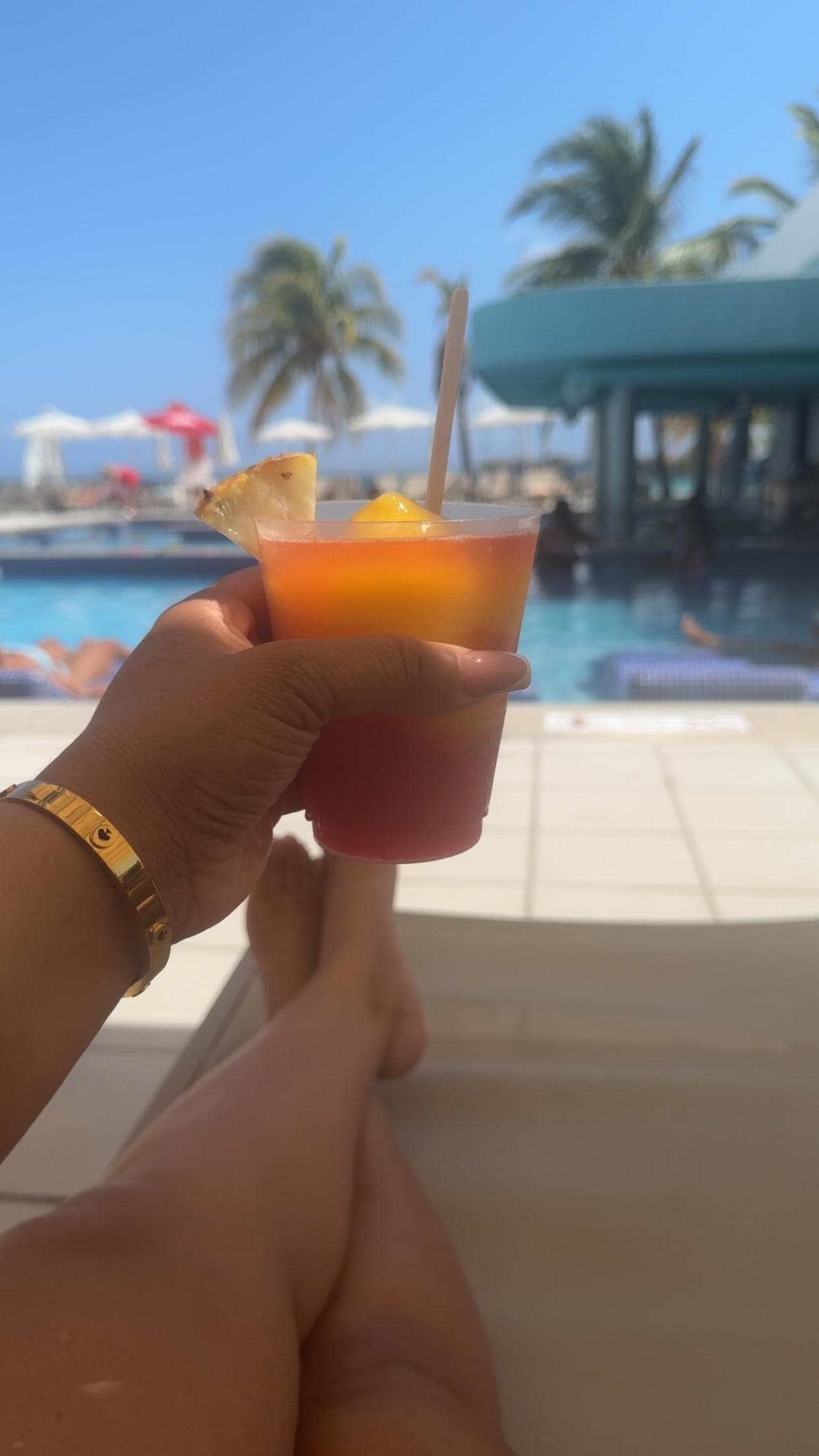 Drinks were amazing and pool side bar was convenient. 