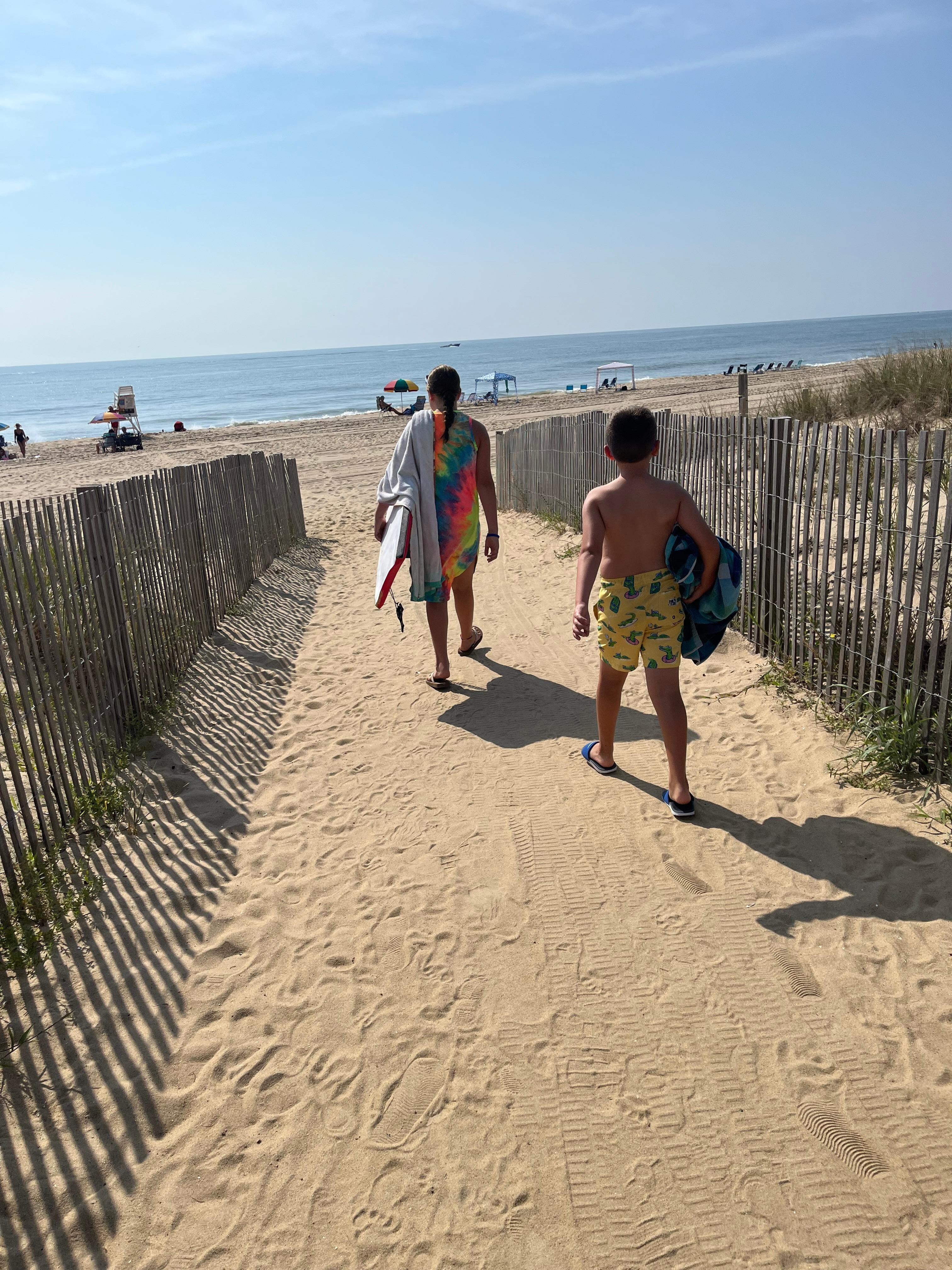 Steps away to happy place. 