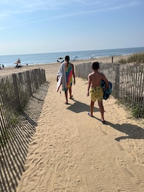 Steps away to happy place.