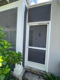 rusty screen door, first impression.