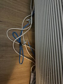 Exposed wording near a/c unit