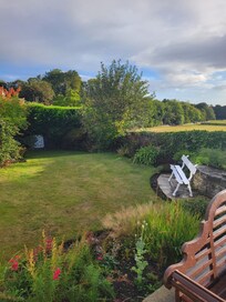 View from sunny sitting room