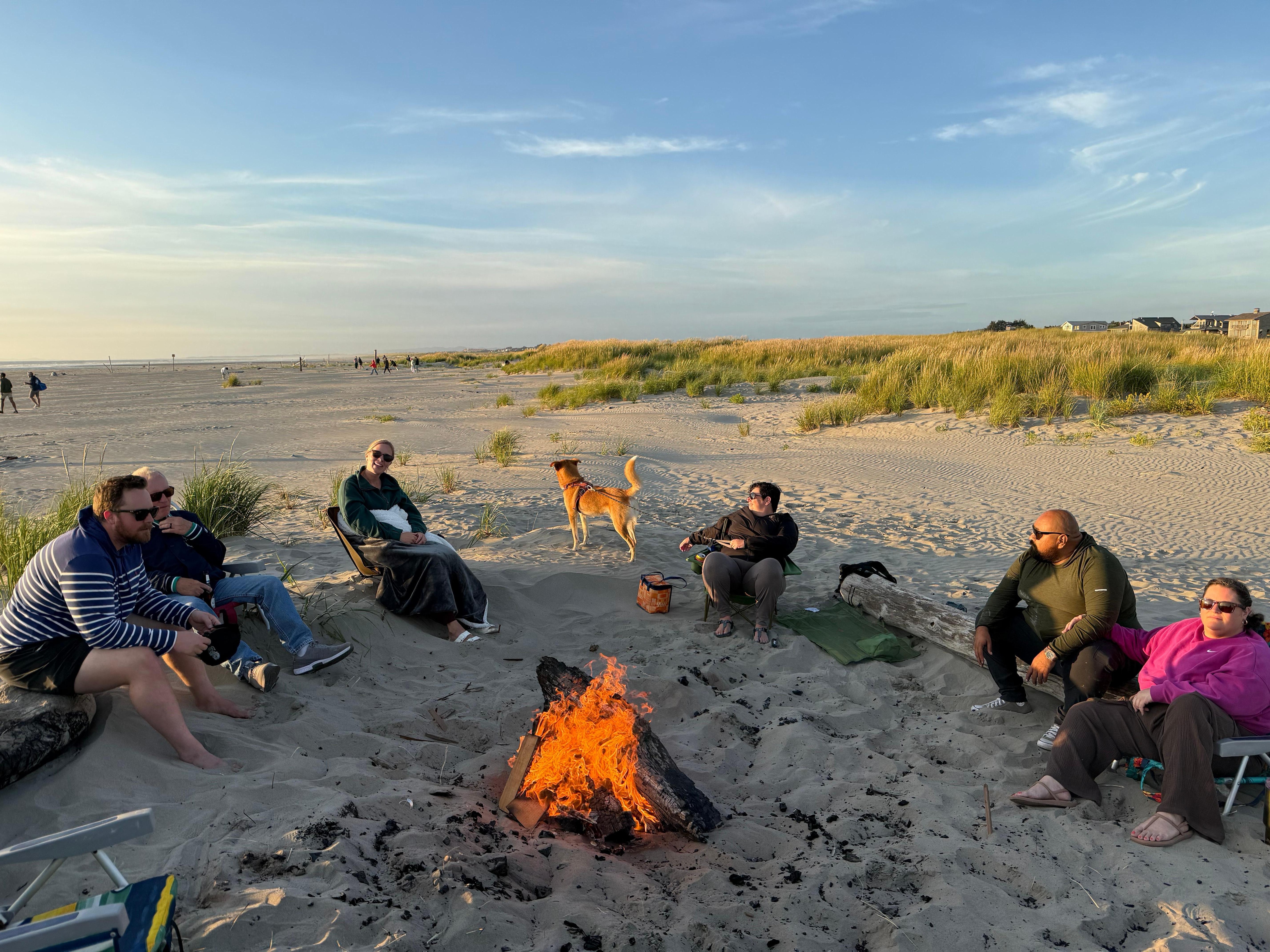 Family beach fire day 2 